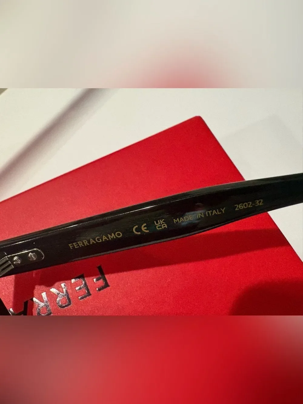 Salvatore Ferragamo Black Men's Sunglasses with Red Box